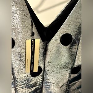 Topshop metallic brand new dress